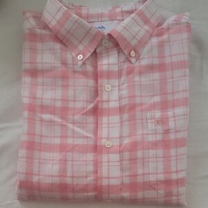 Southern Tide Pink Plaid Casual Button Down Shirt